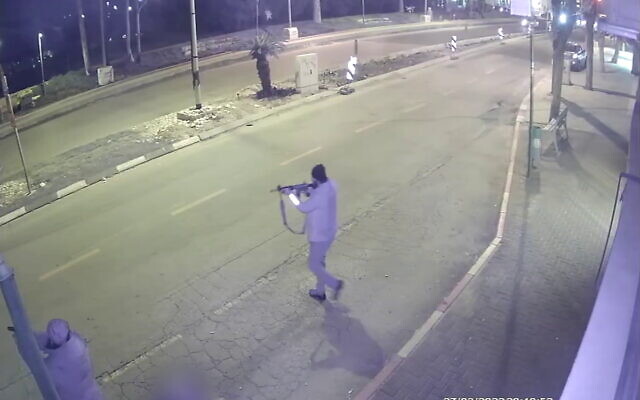 The suspects in a terrorist attack in Hadera, March 27, 2022. (Screenshot: Twitter) The suspects in a terrorist attack in Hadera, March 27, 2022. (Screenshot: Twitter)