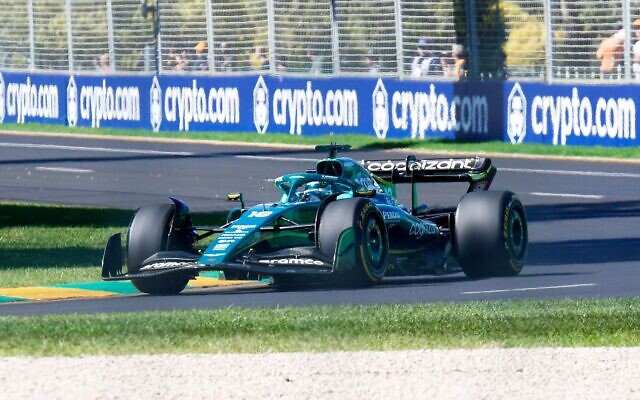 Lance Stroll driving his Aston Martin during practice last Friday at the 2022 Australian Grand Prix at Albert Park, Melbourne. Photo: Peter Haskin Lance Stroll driving his Aston Martin during practice last Friday at the 2022 Australian Grand Prix at Albert Park, Melbourne. Photo: Peter Haskin