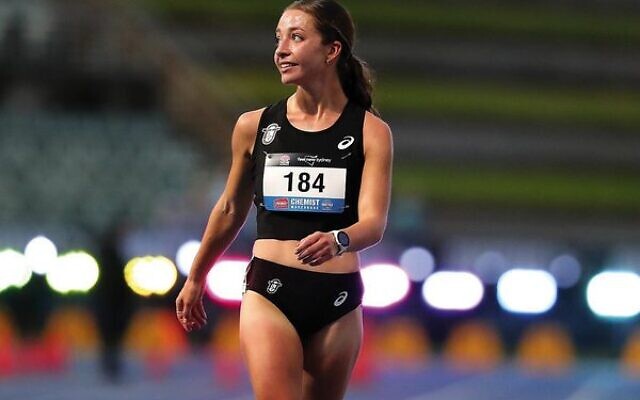 Jemima Montag after winning gold in the 10km race walk. Photo: Athletics Australia Jemima Montag after winning gold in the 10km race walk. Photo: Athletics Australia
