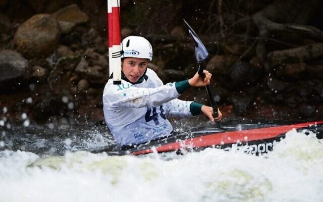 Noemie Fox in action at the 2022 Canoe Slalom National Championships in Tasmania last weekend. Photo: Paddle Australia Noemie Fox in action at the 2022 Canoe Slalom National Championships in Tasmania last weekend. Photo: Paddle Australia