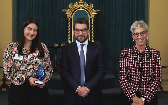 From left: C Care representative Cara Susskind, Josh Bull MP and the Honourable Linda Dessau AC at the Volunteering Awards 2021. From left: C Care representative Cara Susskind, Josh Bull MP and the Honourable Linda Dessau AC at the Volunteering Awards 2021.