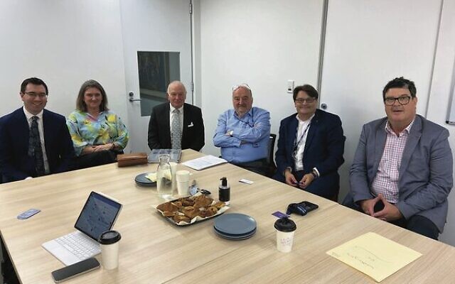 From left: Darren Bark, Kerry Hunt (Wollongong Council), Lord Mayor Gordon Bradbery, Konrad Kwiet, Kevin Sumption, Greg Doyle (Wollongong Council). From left: Darren Bark, Kerry Hunt (Wollongong Council), Lord Mayor Gordon Bradbery, Konrad Kwiet, Kevin Sumption, Greg Doyle (Wollongong Council).