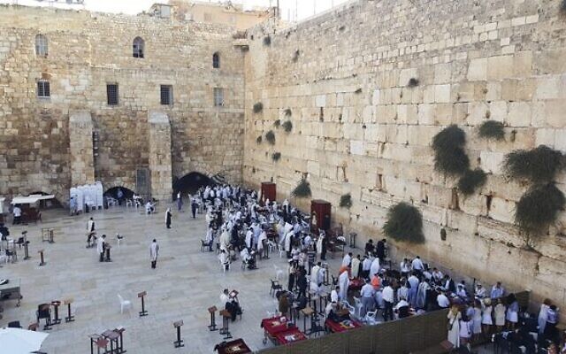 The Kotel plaza in Jerusalem. The Kotel plaza in Jerusalem.