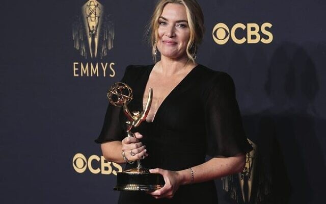 Kate Winslet at the 73rd Primetime Emmy Awards in 2021 in Los Angeles. Photo: AP Photo/Chris Pizzello Kate Winslet at the 73rd Primetime Emmy Awards in 2021 in Los Angeles. Photo: AP Photo/Chris Pizzello