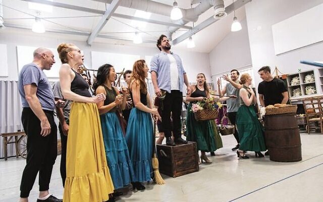 The cast of Cinderella during rehearsals. The cast of Cinderella during rehearsals.