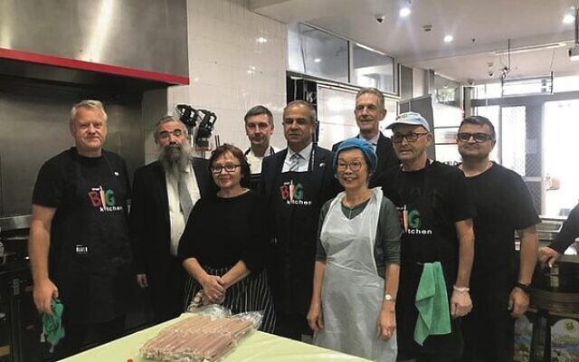 Israeli ambassador Amir Maimon visited Our Big Kitchen. Israeli ambassador Amir Maimon visited Our Big Kitchen.