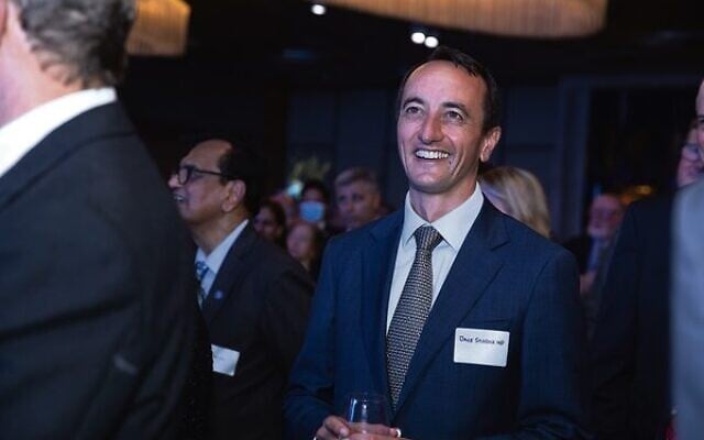 Dave Sharma at Tuesday night's Yom Ha'atzmaut celebration.
Photo: Giselle Haber Dave Sharma at Tuesday night's Yom Ha'atzmaut celebration.
Photo: Giselle Haber