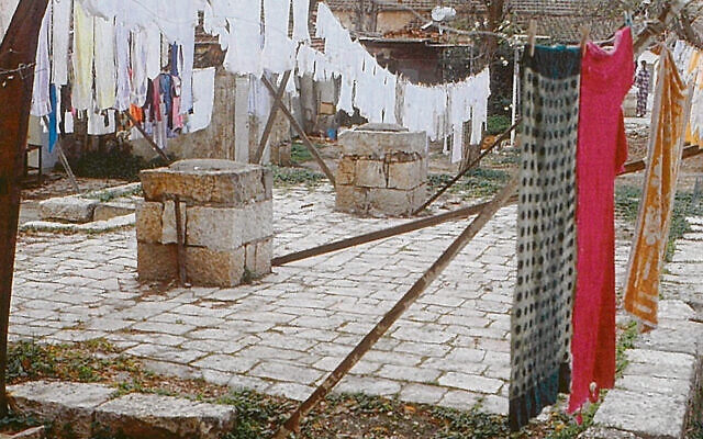 A Nachlaot courtyard and its wells A Nachlaot courtyard and its wells