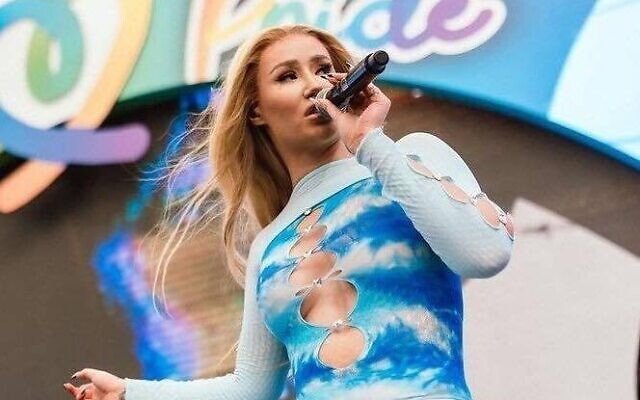 Iggy Azalea at Tel Aviv Pride. Photo: Facebook Iggy Azalea at Tel Aviv Pride. Photo: Facebook