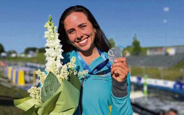 Noemie Fox with her extreme slalom silver medal in Krakow last Sunday. Noemie Fox with her extreme slalom silver medal in Krakow last Sunday.