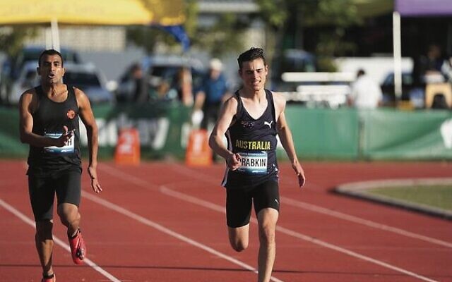 Ori Drabkin (right) in action for Australia at the 2022 Oceania Athletics Championships. Photo: Athletics Australia Ori Drabkin (right) in action for Australia at the 2022 Oceania Athletics Championships. Photo: Athletics Australia