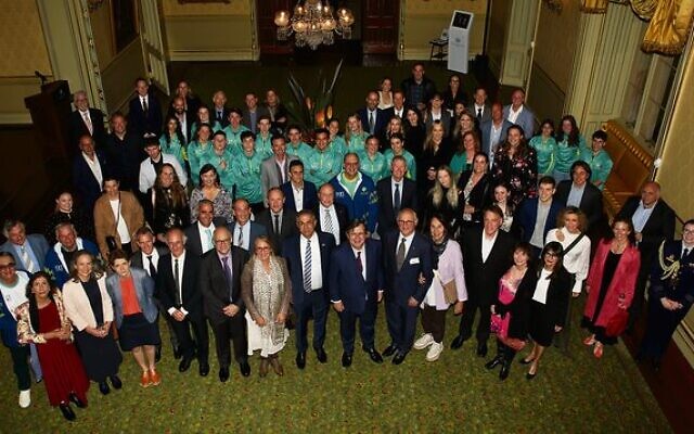 All together now! An aerial view of the Australian Maccabiah farewell event held at NSW Government House on June 26. Photo: Dan Ullman All together now! An aerial view of the Australian Maccabiah farewell event held at NSW Government House on June 26. Photo: Dan Ullman