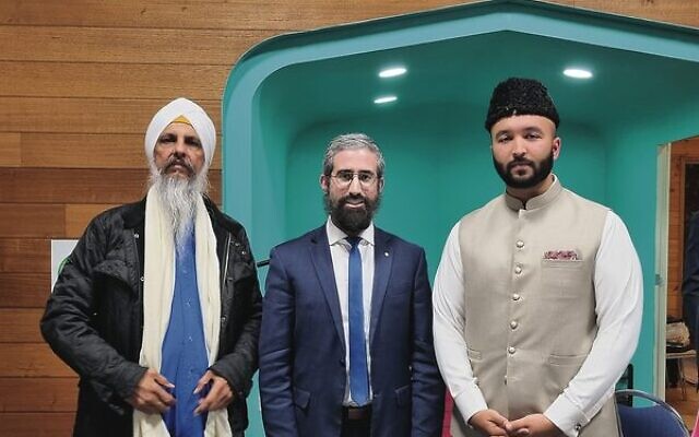 From left: Jasbir Singh Suropada, Rabbi Yaakov Glasman, Imam S Wadood Janud. From left: Jasbir Singh Suropada, Rabbi Yaakov Glasman, Imam S Wadood Janud.