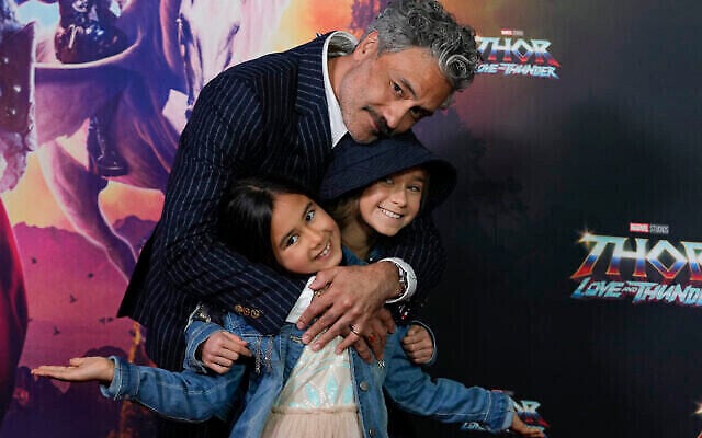 New Zealand director Taika Waititi with his daughter's Matewa Kiritapu. Photo: AP Photo/Mark Baker New Zealand director Taika Waititi with his daughter's Matewa Kiritapu. Photo: AP Photo/Mark Baker