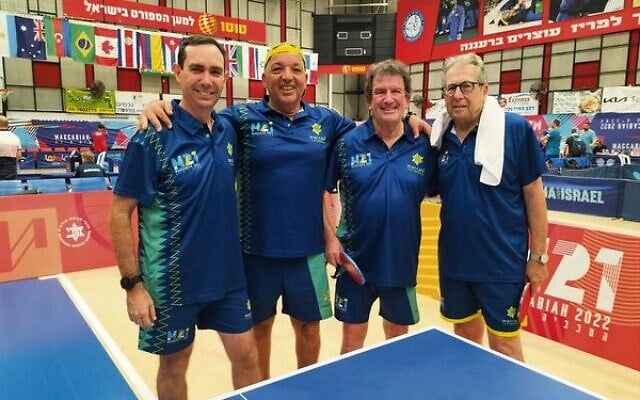 Masters table tennis players (from left): Adam Sulcas, Yoram Bargil, Mark Freedman and Sam Parasol. Masters table tennis players (from left): Adam Sulcas, Yoram Bargil, Mark Freedman and Sam Parasol.