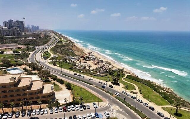 The view from Australia's precamp hotel in Netanya. The view from Australia's precamp hotel in Netanya.