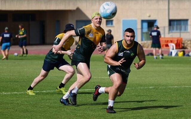 Australia's rugby players in precamp training. Australia's rugby players in precamp training.