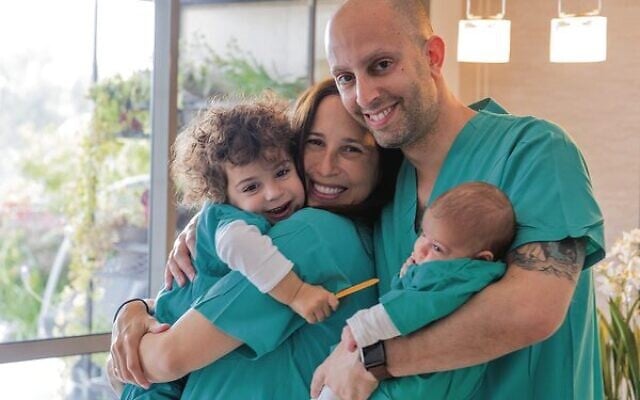 Dr Eyal Mor with his wife, Dr Danielle Hadar-Mor, and their two children. Dr Eyal Mor with his wife, Dr Danielle Hadar-Mor, and their two children.