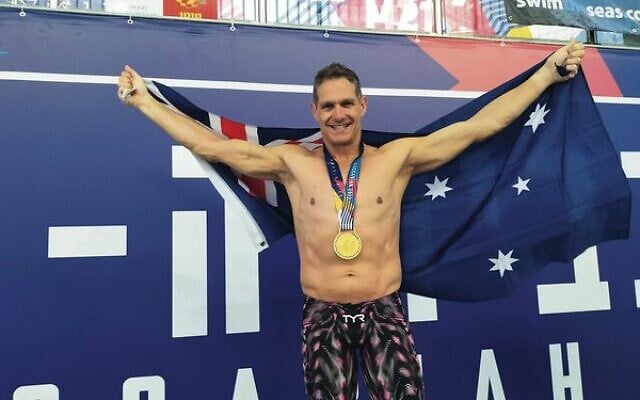 Men's masters 100 butterfly gold medallist Rob Friedman. Men's masters 100 butterfly gold medallist Rob Friedman.