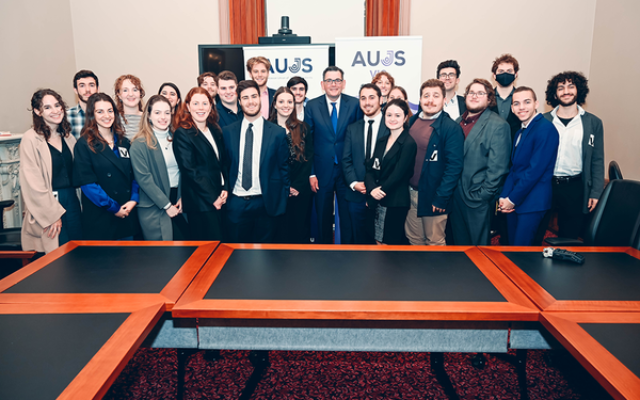 AUJS delegates with Victorian Premier Daniel Andrews. AUJS delegates with Victorian Premier Daniel Andrews.