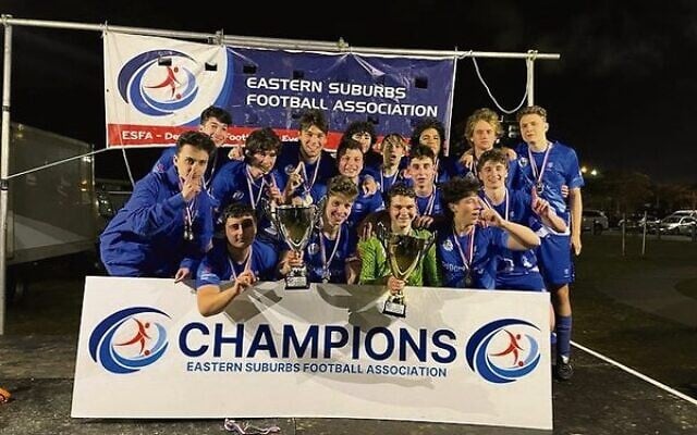 ESFA U18 division 1 boys' champions, Maccabi-Hakoah. ESFA U18 division 1 boys' champions, Maccabi-Hakoah.