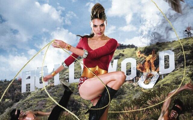 Detail from photograph of Gal Gadot posing as Wonder Woman for Israeli Sheva Leylot magazine years before her role in the film. Photo: Moses Pini Siluk Detail from photograph of Gal Gadot posing as Wonder Woman for Israeli Sheva Leylot magazine years before her role in the film. Photo: Moses Pini Siluk