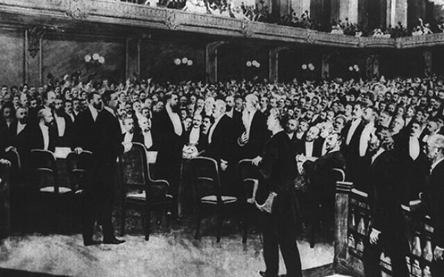Delegates at the First Zionist Congress. Photo: National Photo Collection of Israel Delegates at the First Zionist Congress. Photo: National Photo Collection of Israel