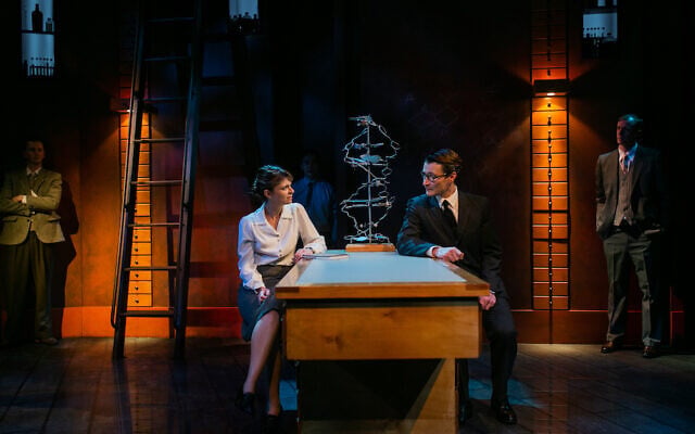 Amber McMahon and Garth Holcombe in Photograph 51 at the Ensemble Theatre. Photo: Teniola Komolafa Amber McMahon and Garth Holcombe in Photograph 51 at the Ensemble Theatre. Photo: Teniola Komolafa