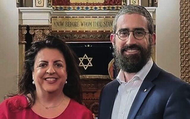 Janice Iloni-Furstenberg and Rabbi Yaakov Glasman. Janice Iloni-Furstenberg and Rabbi Yaakov Glasman.