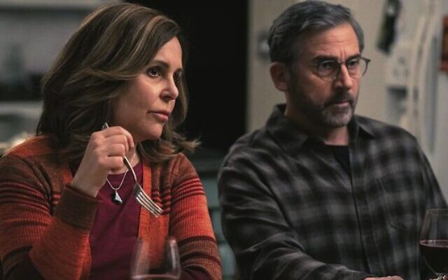 Laura Niemi as Beth Strauss and Steve Carell as Alan Strauss in The Patient.
Photo: Suzanne Tenner/FX via JTA Laura Niemi as Beth Strauss and Steve Carell as Alan Strauss in The Patient.
Photo: Suzanne Tenner/FX via JTA