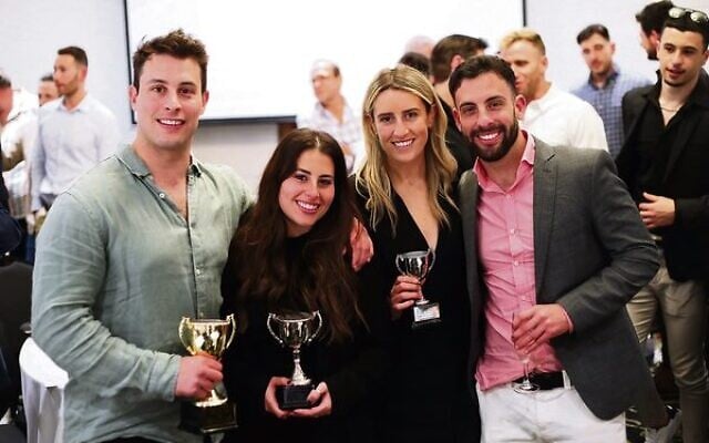 Caplan siblings (from left) Adam, Julia, Annelise, and Brad at the awards night on October 19. Photo: Peter Haskin Caplan siblings (from left) Adam, Julia, Annelise, and Brad at the awards night on October 19. Photo: Peter Haskin