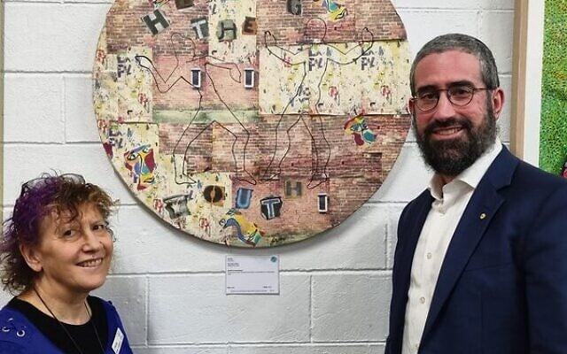 Lee Hirsch and Rabbi Glasman at the event. Lee Hirsch and Rabbi Glasman at the event.