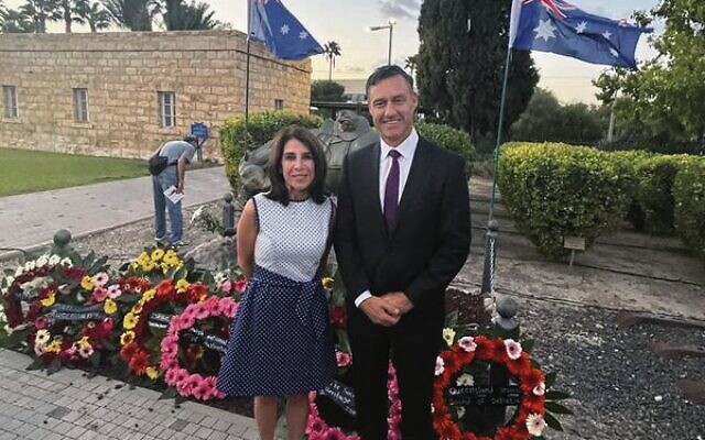 QJBD public affairs chair Libby Burke with Australian ambassador to Israel Paul Griffiths. QJBD public affairs chair Libby Burke with Australian ambassador to Israel Paul Griffiths.