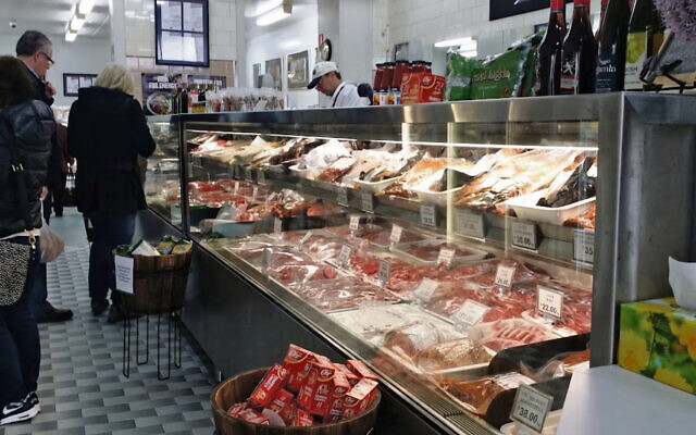 Meat display at Continental Kosher Butchers, Melbourne. Meat display at Continental Kosher Butchers, Melbourne.