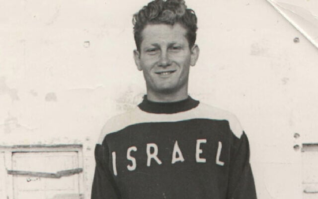Nachum Buch, in his Israeli representative swimming years in the 1950s. He was Israel's first Olympian swimmer, competing in the 1952 Helsinki Olympic Games. Nachum Buch, in his Israeli representative swimming years in the 1950s. He was Israel's first Olympian swimmer, competing in the 1952 Helsinki Olympic Games.