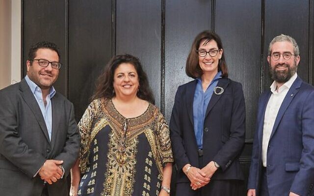 From left: Phillip Weinberg, Janice Iloni-Furstenberg, Liana Buchanan and Rabbi Yaakov Glasman. Photo: Paul Topol. From left: Phillip Weinberg, Janice Iloni-Furstenberg, Liana Buchanan and Rabbi Yaakov Glasman. Photo: Paul Topol.