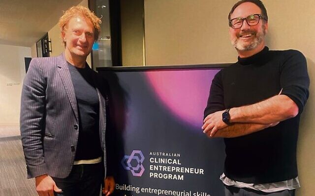 Dr Brandon Carp (left) and Dr Grant Blashki, one of the Jewish clinicians going through the program. Photo: Supplied Dr Brandon Carp (left) and Dr Grant Blashki, one of the Jewish clinicians going through the program. Photo: Supplied