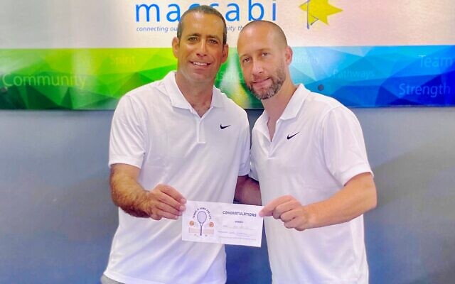 Asaf Nagar (left) and Assaf Drori at Kooyong. Asaf Nagar (left) and Assaf Drori at Kooyong.