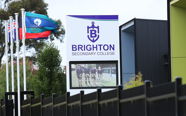 6-4-22. Brighton Secondary College. Photo: Peter Haskin 6-4-22. Brighton Secondary College. Photo: Peter Haskin