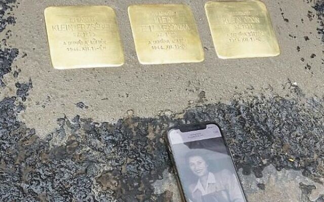 The Stolpersteine Halas dedicated in honour of his late mother and grandparents, who were murdered in Budapest. The Stolpersteine Halas dedicated in honour of his late mother and grandparents, who were murdered in Budapest.