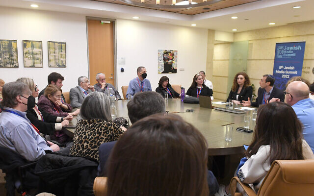 Attendees at a roundtable at the Israeli Ministry of Foreign Affairs. Photo: GPO Attendees at a roundtable at the Israeli Ministry of Foreign Affairs. Photo: GPO