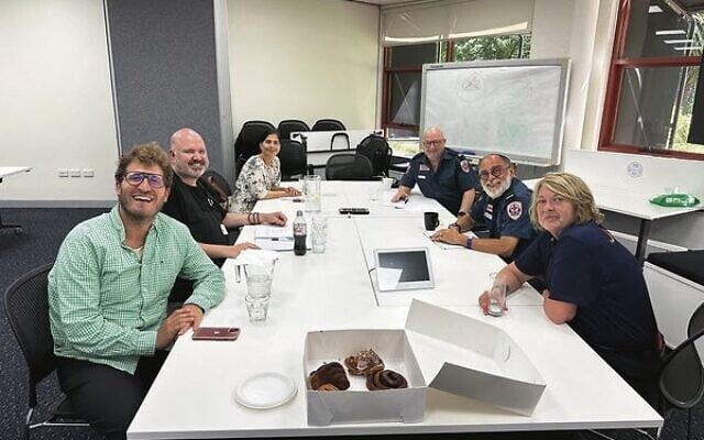 The new Ambulance Victoria chaplains already getting to work. The new Ambulance Victoria chaplains already getting to work.