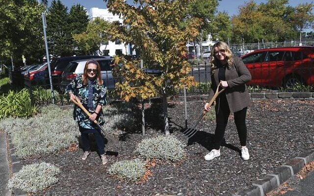 Glen Eira councillor Simone Zmood (left) with Zionism Victoria board member Lexi Kowal at the site of the proposed Peace Garden. Photo: Peter Haskin Glen Eira councillor Simone Zmood (left) with Zionism Victoria board member Lexi Kowal at the site of the proposed Peace Garden. Photo: Peter Haskin