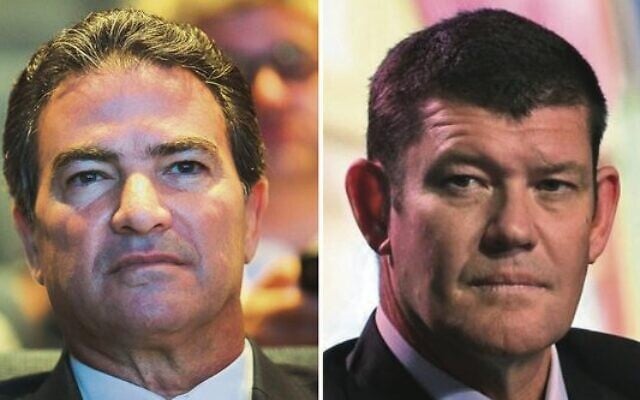 Former Mossad chief Yossi Cohen (left), James Packer (right).
Photos: Flash90; AP Photo/Kin Cheung Former Mossad chief Yossi Cohen (left), James Packer (right).
Photos: Flash90; AP Photo/Kin Cheung