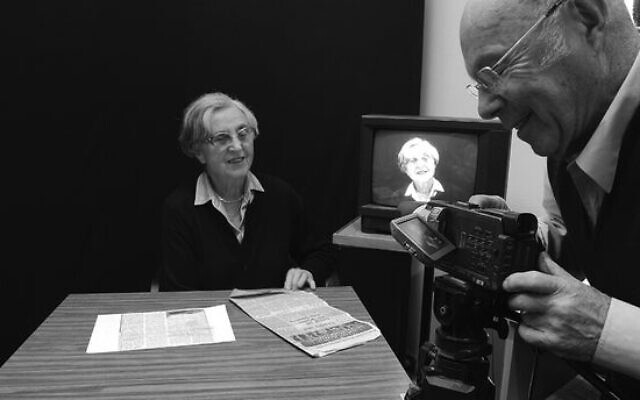 Holocaust survivor Phillip Maisel OAM recording survivor testimony at the Melbourne Holocaust Museum.
Photo: MHM. Holocaust survivor Phillip Maisel OAM recording survivor testimony at the Melbourne Holocaust Museum.
Photo: MHM.