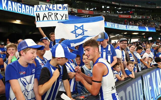 Harry Sheezel made his AFL debut with a stunning first-up game for the North Melbourne Kangaroos, as they defeated the West Coast Eagles by 5 points at Marvel Stadium. Photo: Peter Haskin Harry Sheezel made his AFL debut with a stunning first-up game for the North Melbourne Kangaroos, as they defeated the West Coast Eagles by 5 points at Marvel Stadium. Photo: Peter Haskin
