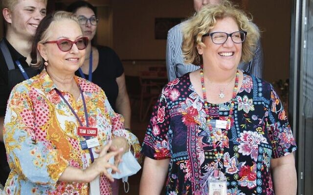 Yvonne Grossman (left) and Mel Sarif. Yvonne Grossman (left) and Mel Sarif.