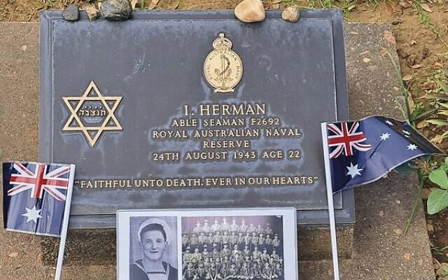 The headstone of Able Seaman Isaac Herman. The headstone of Able Seaman Isaac Herman.