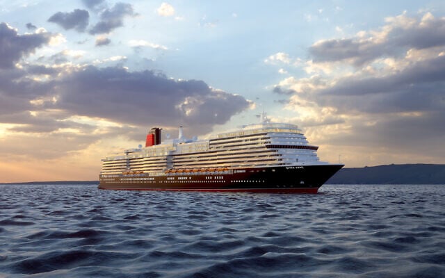 Computer image of the 113,000-tonne Queen Anne. Computer image of the 113,000-tonne Queen Anne.