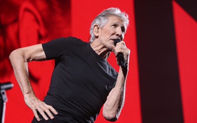 Roger Waters performing during a concert as part of the This Is Not A Drill Tour, 2022. Photo: Medios y Media/Getty Images via JTA Roger Waters performing during a concert as part of the This Is Not A Drill Tour, 2022. Photo: Medios y Media/Getty Images via JTA